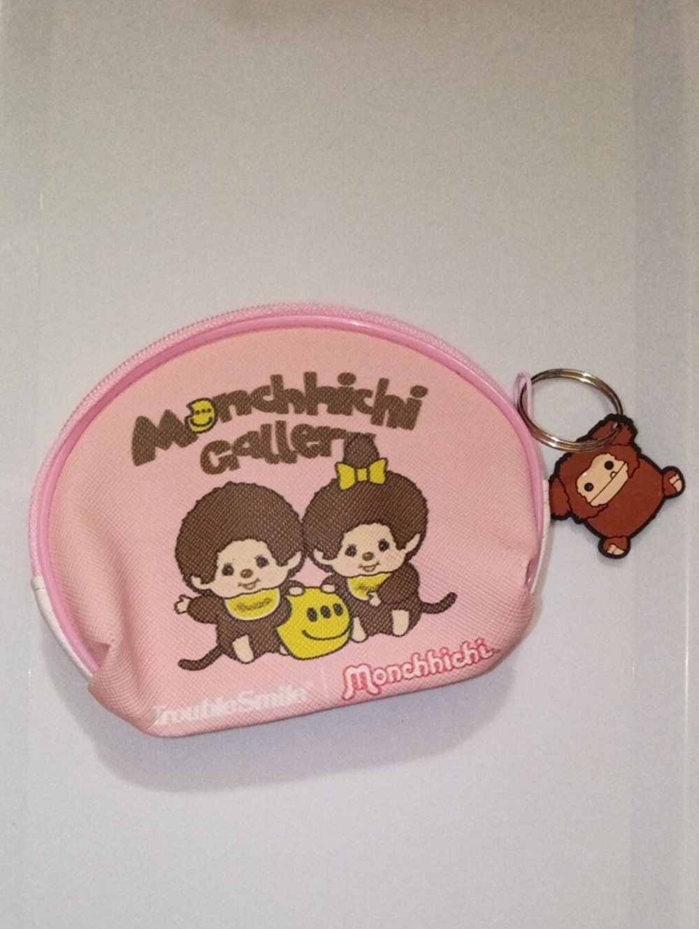 Pink Kids Coin Purse with Keyring Charm